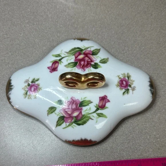 Vintage 1950’s Arbart Japan Porcelain Trinket, Jewelry box - Picture 4 of 12